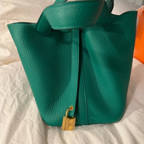 Hermes Vert Vertigo Picotin 18 - Picture 6 of 9